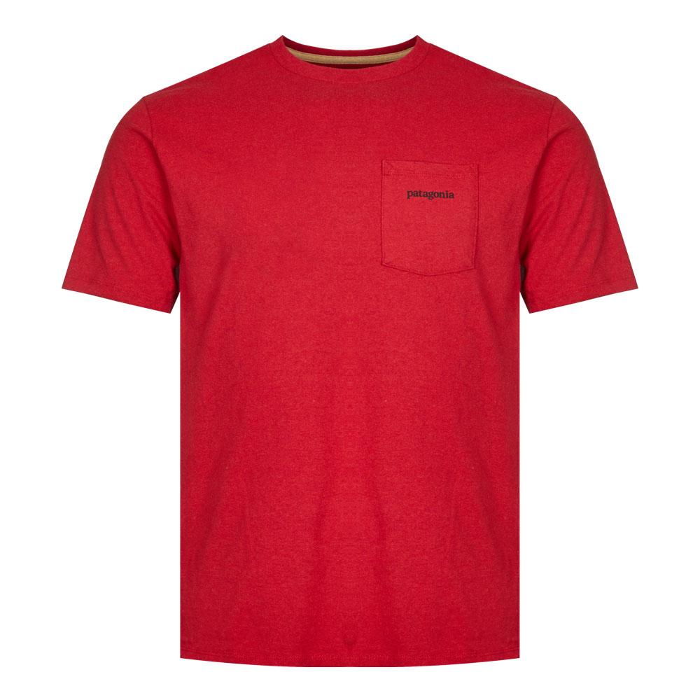 Patagonia Ridge Pocket Responsibili T-Shirt - Red商品第1张图片规格展示