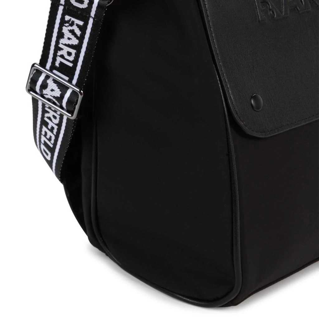 商品Karl Lagerfeld Paris|Black Embossed Logo Changing Bag, Mat & Bottle Holder,价格¥1985,第3张图片详细描述