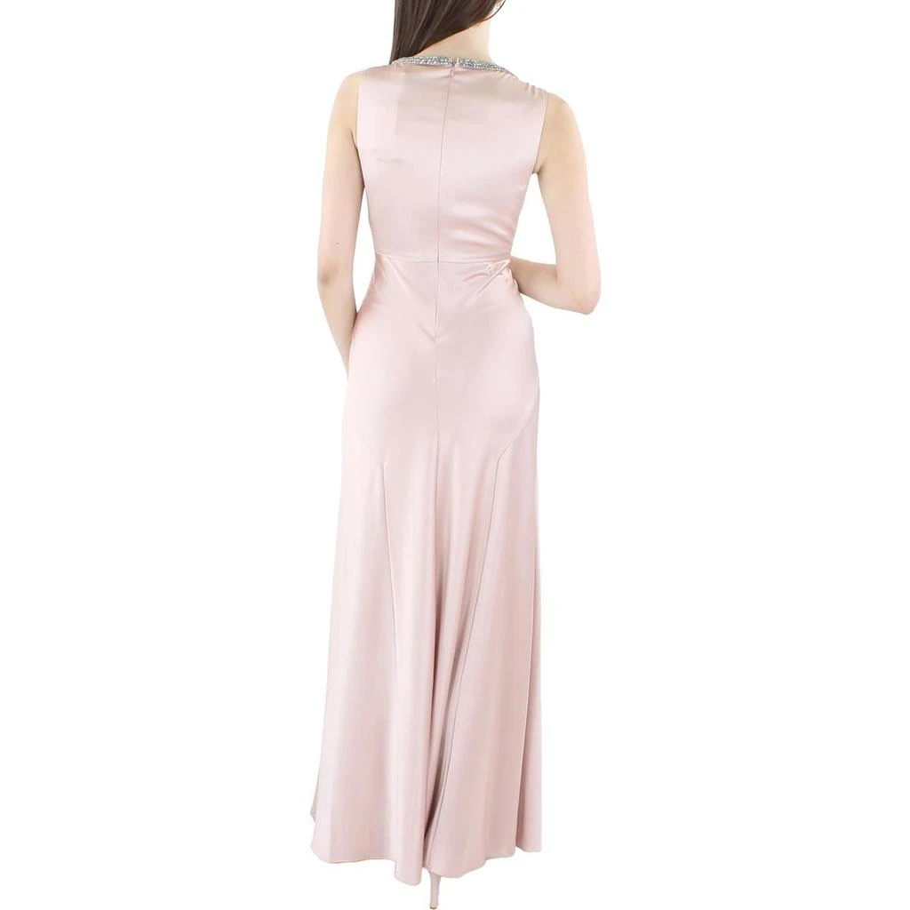 商品Ralph Lauren|Womens Beaded neckline V-neck Evening Dress,价格¥383-¥503,第1张图片详细描述