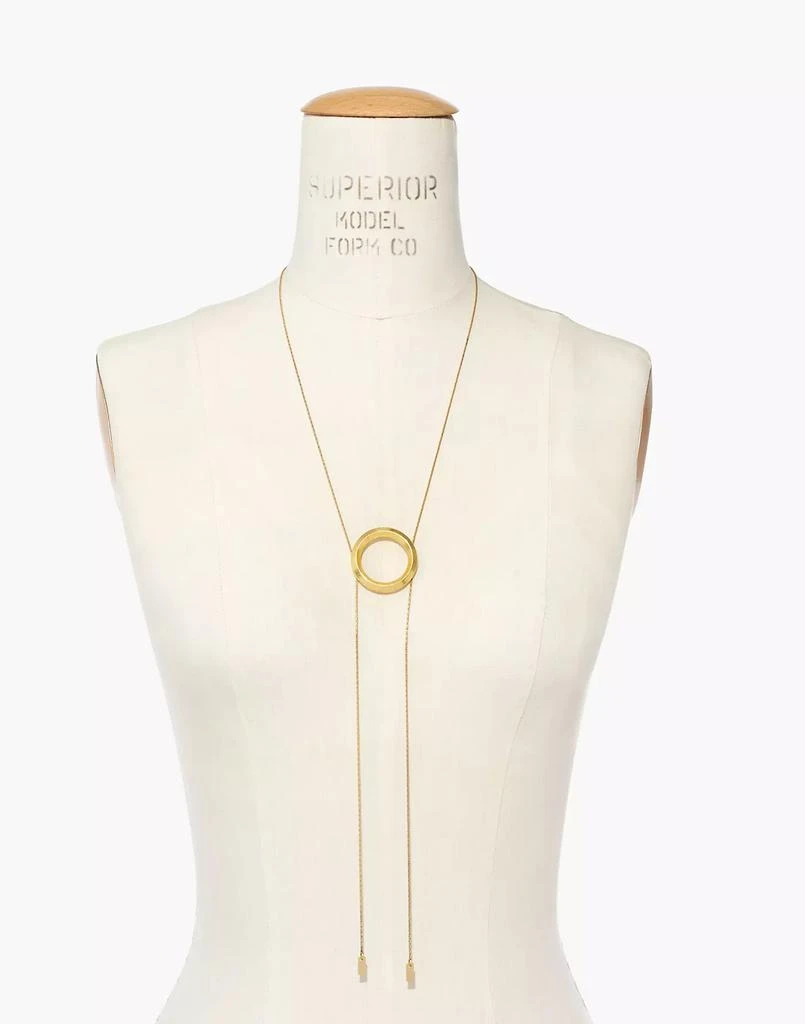 商品Madewell|Sliding Ring Bolo Necklace,价格¥275,第3张图片详细描述