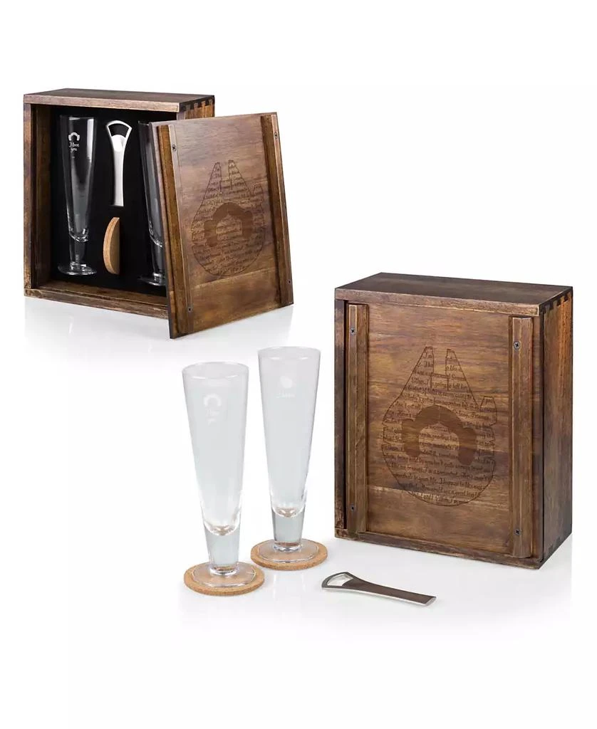 商品Legacy|Star Wars Han and Leia Beverage Glass Gift Set, 6 Pieces,价格¥943,第3张图片详细描述