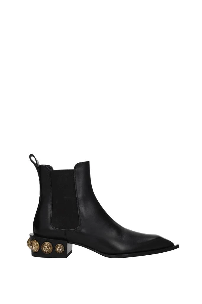 商品Balmain|Ankle boots Leather Black,价格¥4018,第1张图片