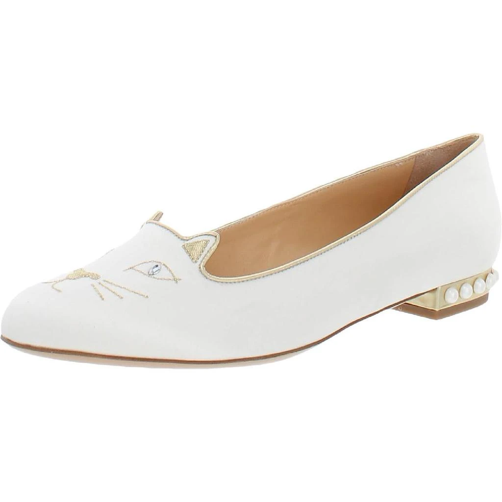 商品Charlotte Olympia|Charlotte Olympia Womens Slip On Pointed Toe Ballet Flats,价格¥1060,第1张图片