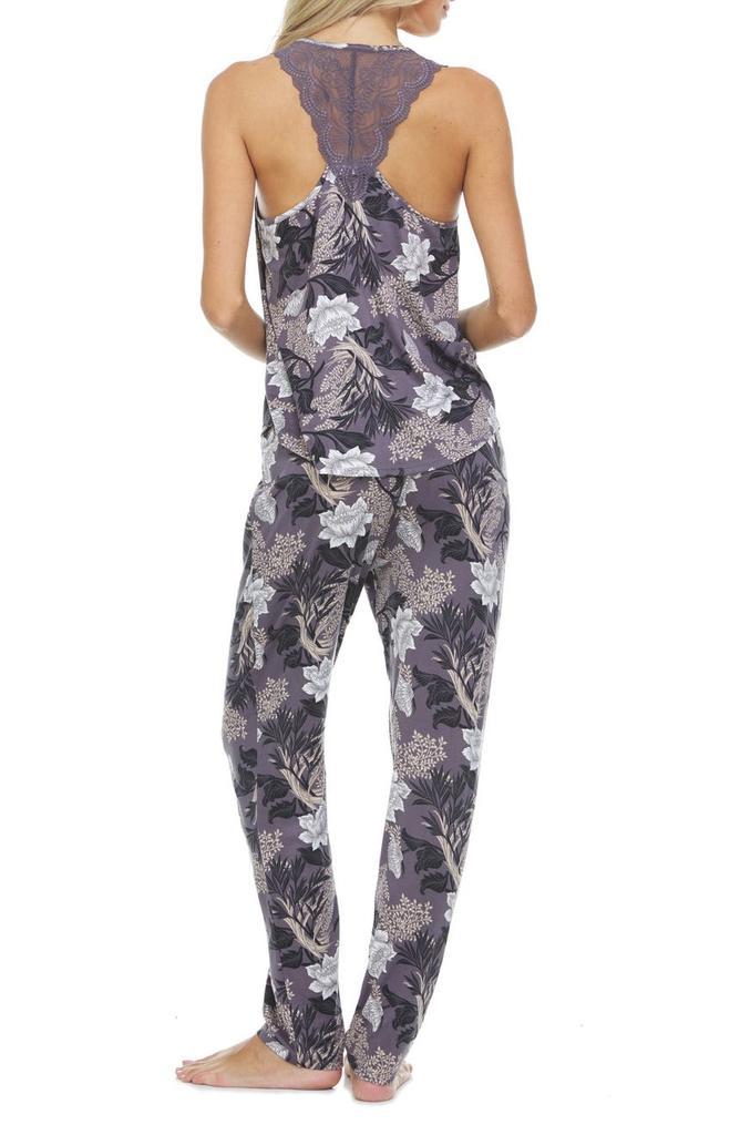 商品Flora Nikrooz|Payton Robe, Tank Top, & Pants Travel 3-Piece Pajama Set,价格¥184,第7张图片详细描述