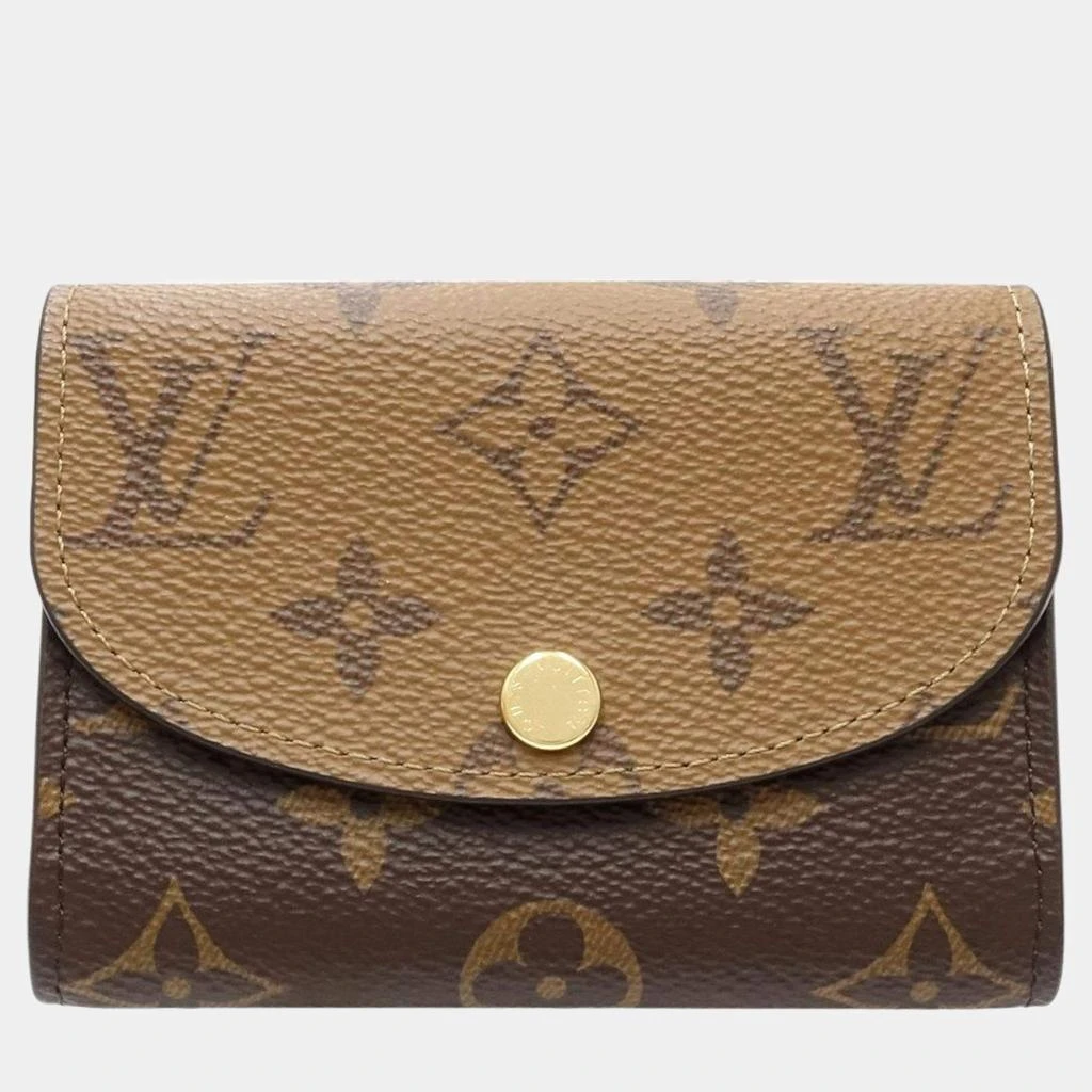 商品[二手商品] Louis Vuitton|Louis Vuitton Brown Canvas Monogram Rosalie Coin Case,价格¥6761,第1张图片