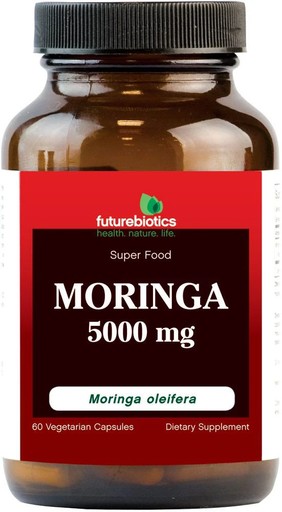 商品Futurebiotics|Moringa 5000 mg Super Food 60 Vegi Caps,价格¥110,第1张图片
