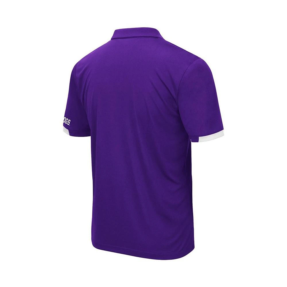 商品Colosseum|Men's Purple TCU Horned Frogs Logo Santry Polo Shirt,价格¥303,第3张图片详细描述