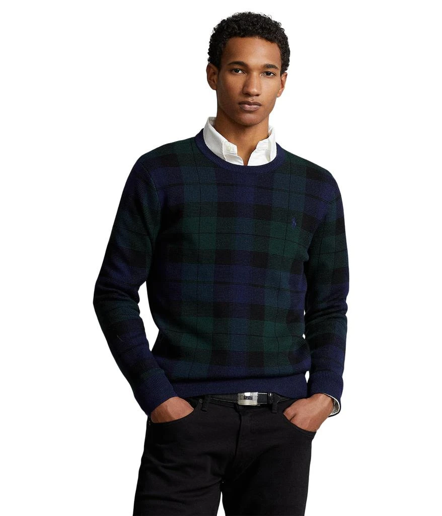 商品Ralph Lauren|Plaid Washable Wool Sweater,价格¥1230,第1张图片