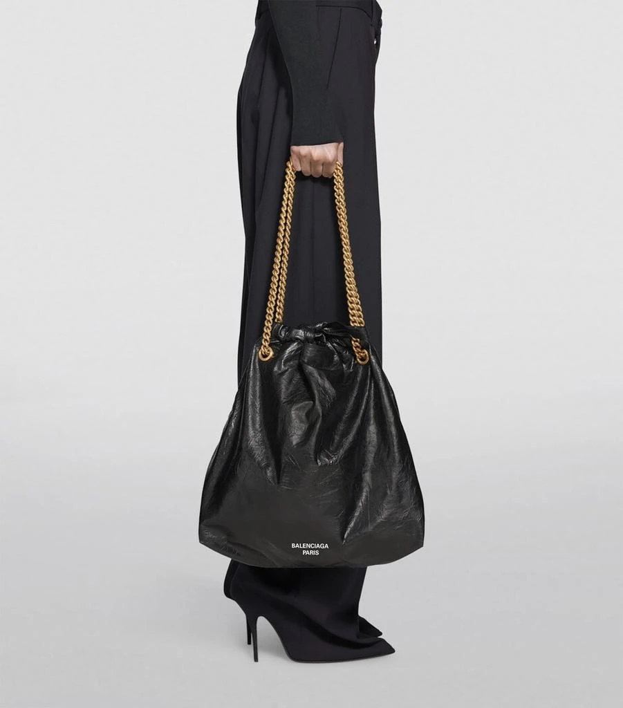 商品Balenciaga|Medium Leather Crush Tote Bag,价格¥21182,第3张图片详细描述