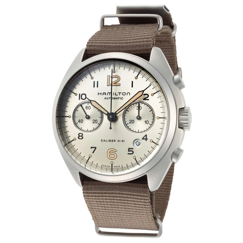 商品Hamilton|Khaki Aviation Pilot Pioneer Auto Chrono 男士手表,价格¥8841,第1张图片