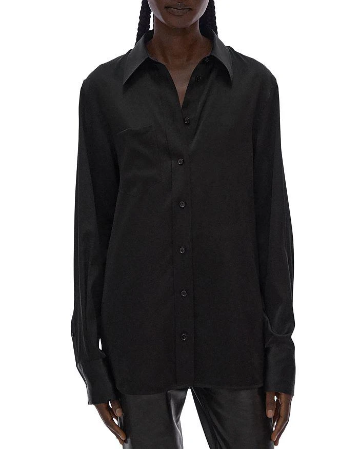 商品Helmut Lang|Core Stretch Silk Shirt,价格¥1784,第1张图片