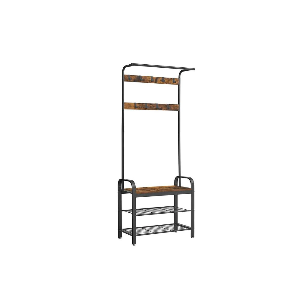 商品BreeBe|Industrial Coat Rack with Bench for Entryway,价格¥770,第1张图片