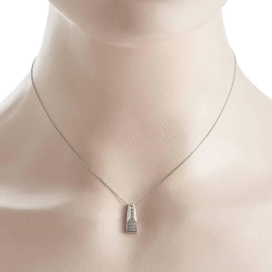 商品LB Exclusive|14K White Gold 0.50ct Diamond Pendant Necklace,价格¥3045,第2张图片详细描述