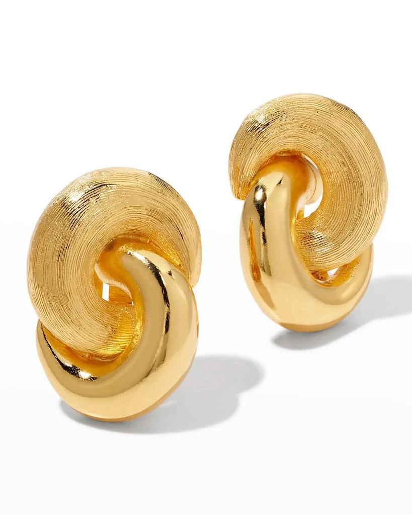 商品BEN-AMUN|24k Gold Electroplate Circle Single Link Earrings,价格¥1506,第3张图片详细描述