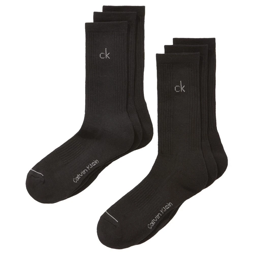 商品Calvin Klein|Men's Athletic Performance Crew Socks 6-Pack,价格¥135,第1张图片