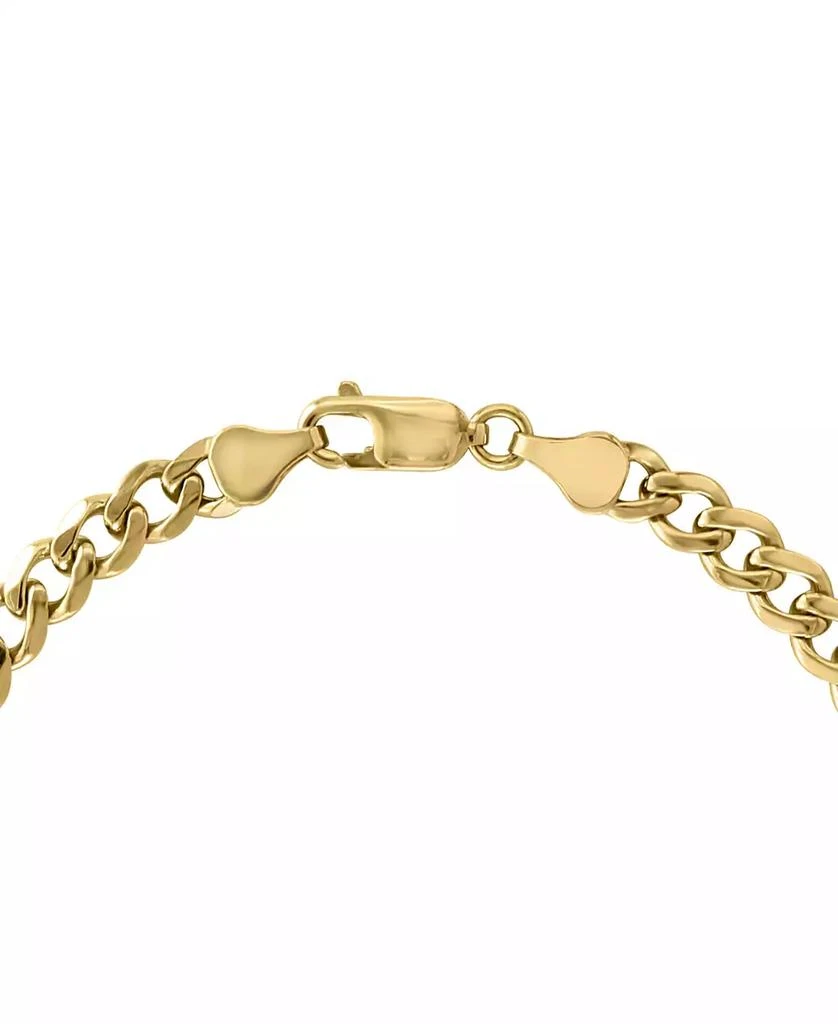 商品Effy|EFFY® Men's Black Spinel Cluster Plate Link Bracelet (2-3/8 ct. t.w.) in 14k Gold-Plated Sterling Silver,价格¥2591,第3张图片详细描述