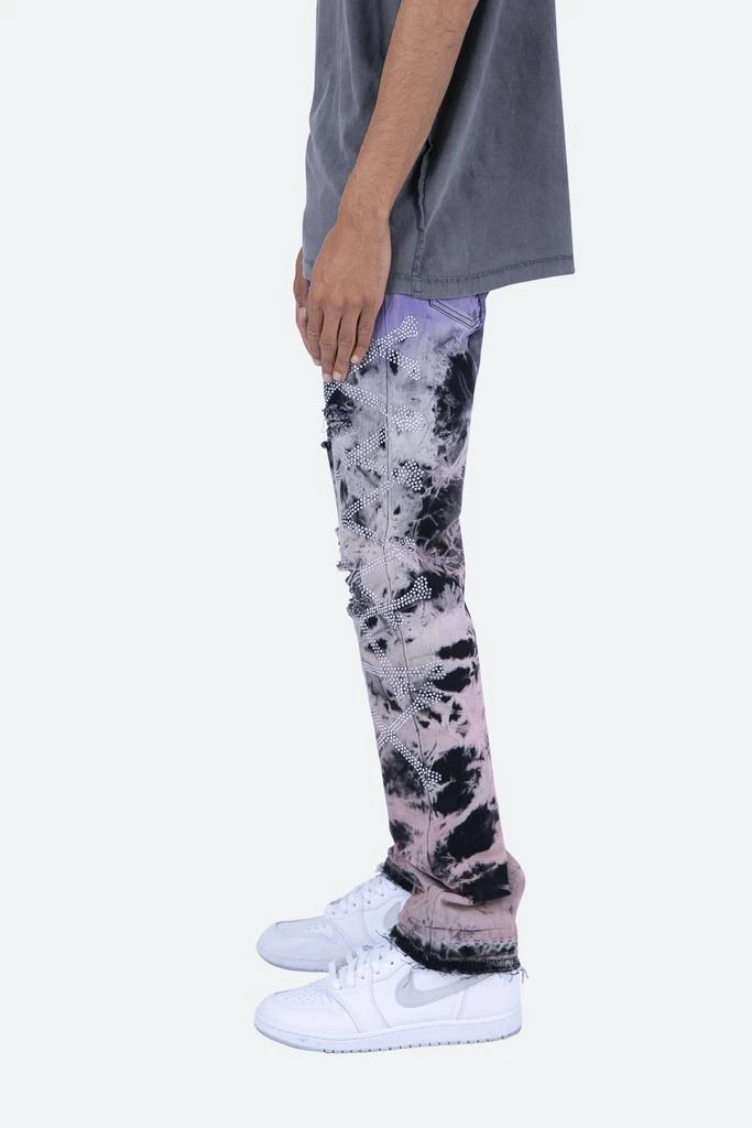 商品MNML|D208 Skeleton Straight Denim - Purple,价格¥453,第4张图片详细描述
