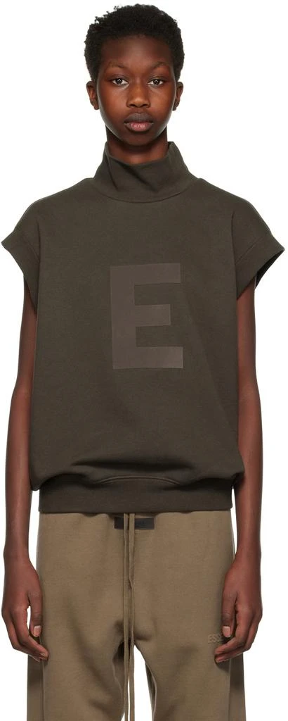 商品Essentials|Gray Mock Neck Vest,价格¥229,第1张图片