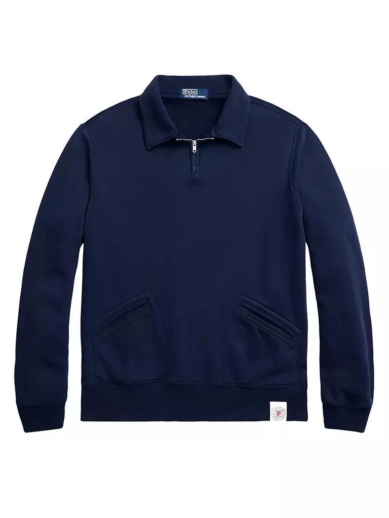 商品Ralph Lauren|Half-Zip Fleece Long-Sleeve Polo Sweatshirt,价格¥1681,第1张图片