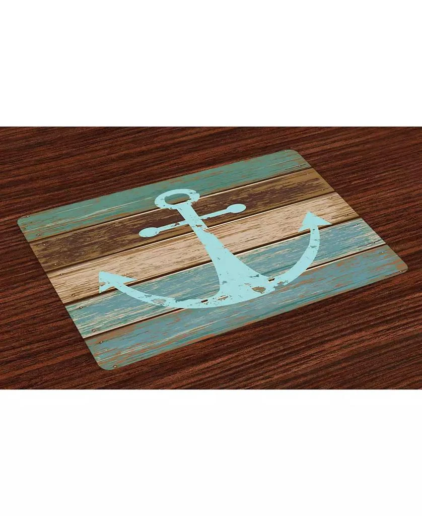商品Ambesonne|Anchor Place Mats, Set of 4,价格¥237,第1张图片