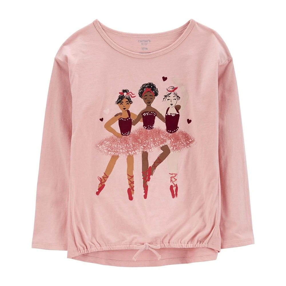 商品Carter's|Little Girls Ballerina Jersey T-shirt,价格¥164,第1张图片