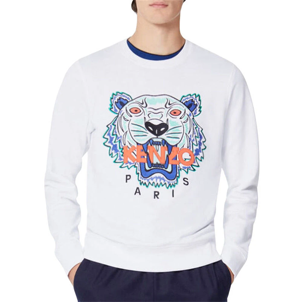 商品Kenzo|Kenzo 高田贤三 男士白色棉质卫衣 F555SW0014XW-01,价格¥993,第1张图片