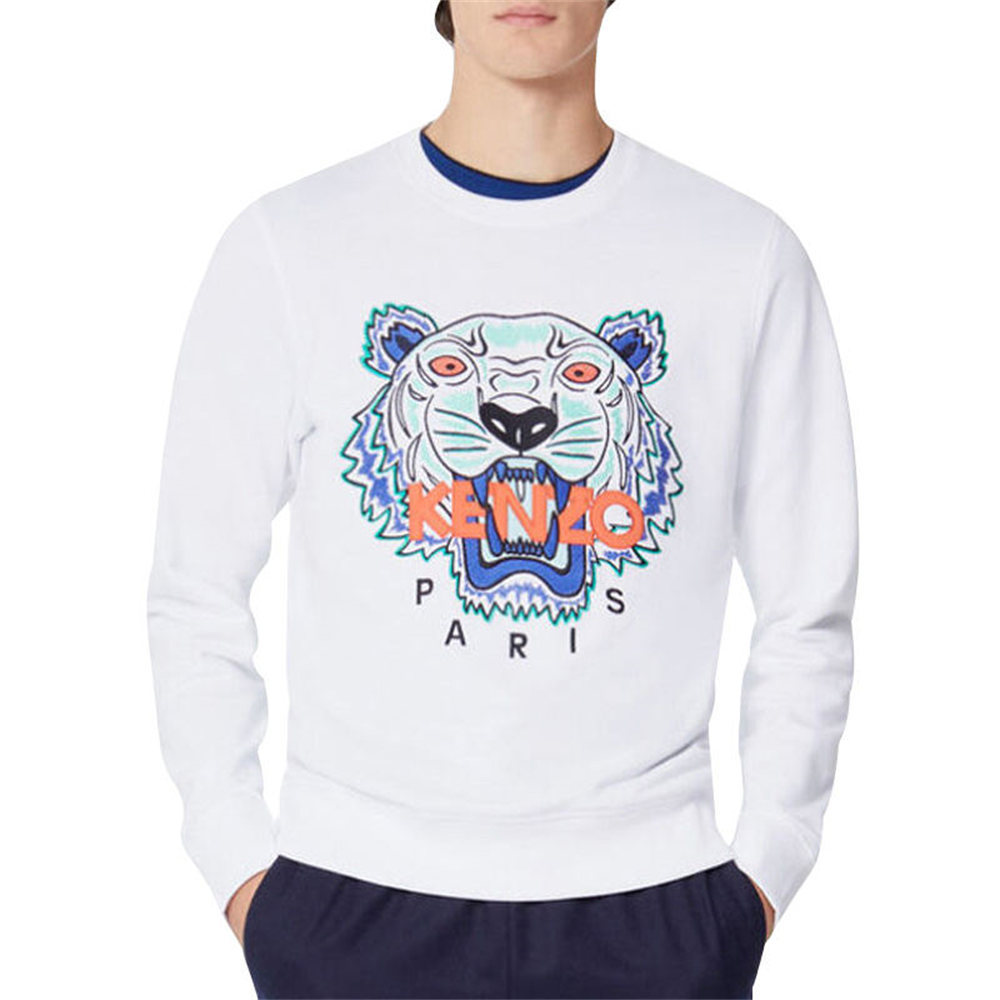 商品Kenzo|Kenzo 高田贤三 男士白色棉质卫衣 F555SW0014XW-01,价格¥1067,第1张图片