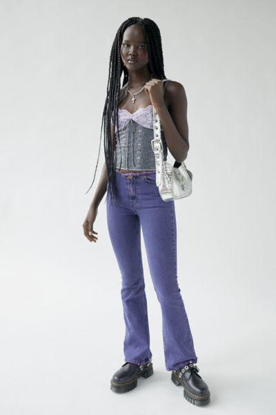 BDG Ultra Low-Rise Flare Jean - Purple Denim商品第1张图片规格展示
