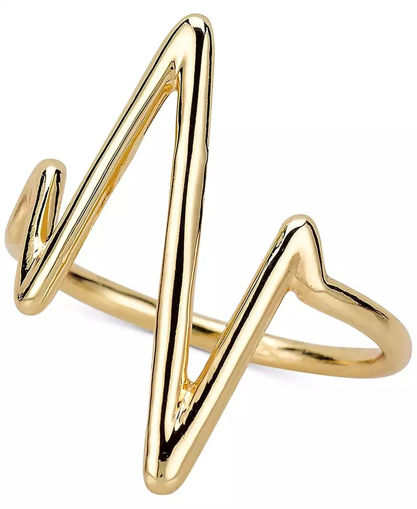 商品Sarah Chloe|Heartbeat Ring in Sterling Silver or 14K Gold-Plated Sterling Silver,价格¥439,第1张图片