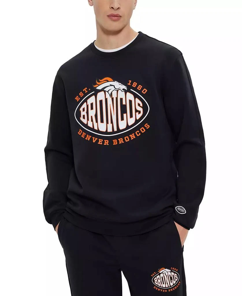 商品Hugo Boss|Men's BOSS x Denver Broncos NFL Sweatshirt,价格¥633,第1张图片