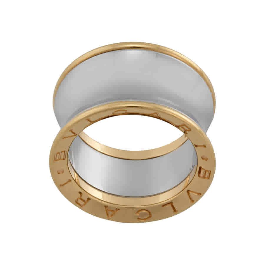 Bvlgari B.zero1 Anish Kapoor Pink Gold and Steel Ring Size 50商品第2张图片规格展示