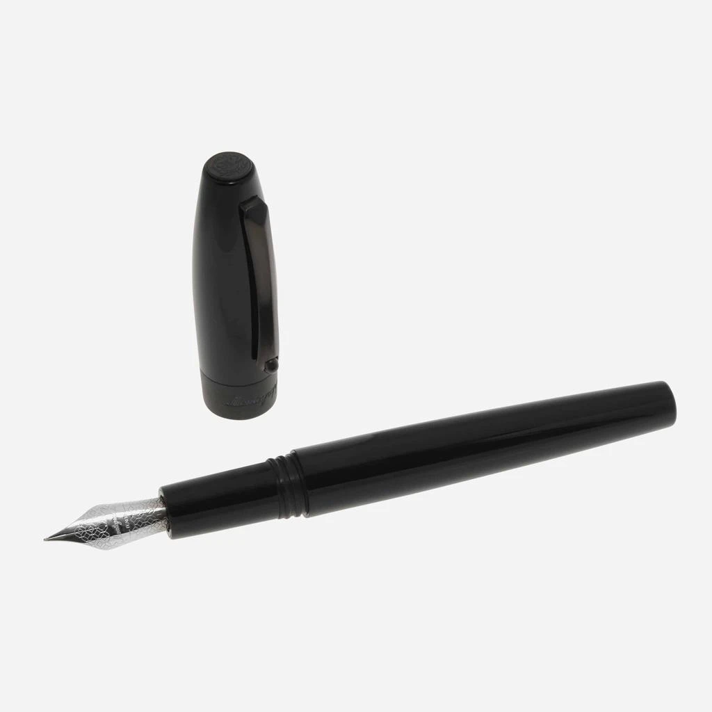 商品Montegrappa|Montegrappa Fortuna Black with Black Trim Fountain Pen (F),价格¥1466,第2张图片详细描述