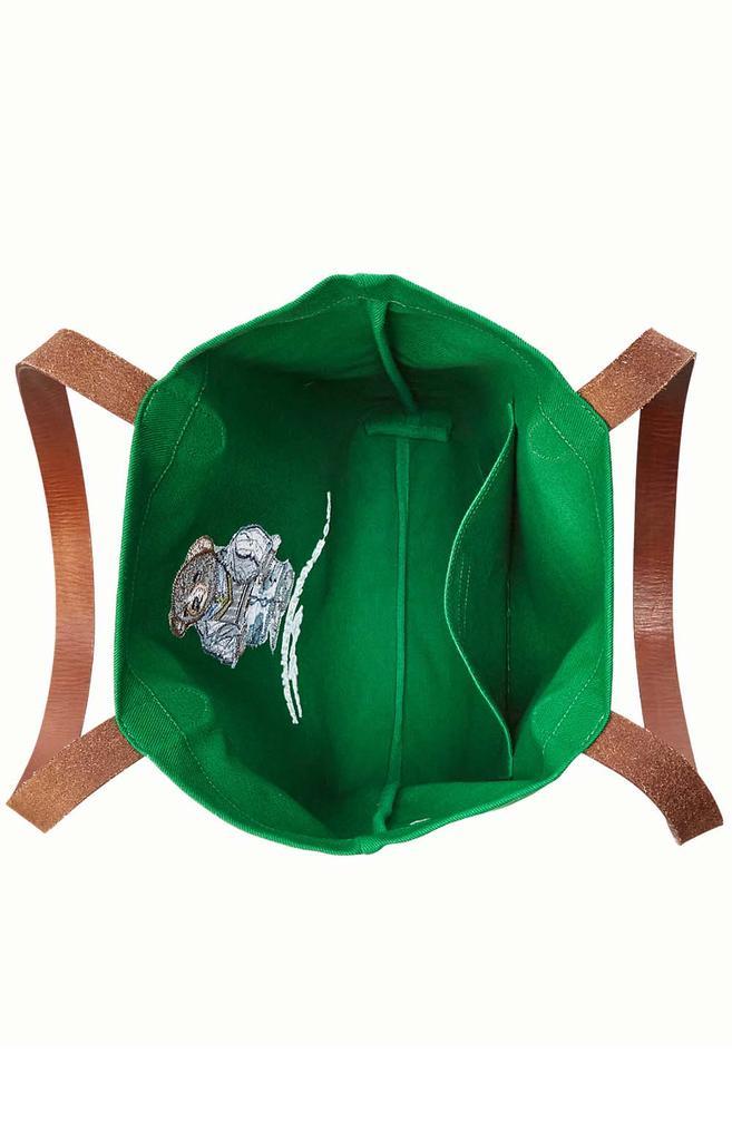 商品Ralph Lauren|Polo Bear Twill Shopper Tote Bag - Green,价格¥508,第5张图片详细描述