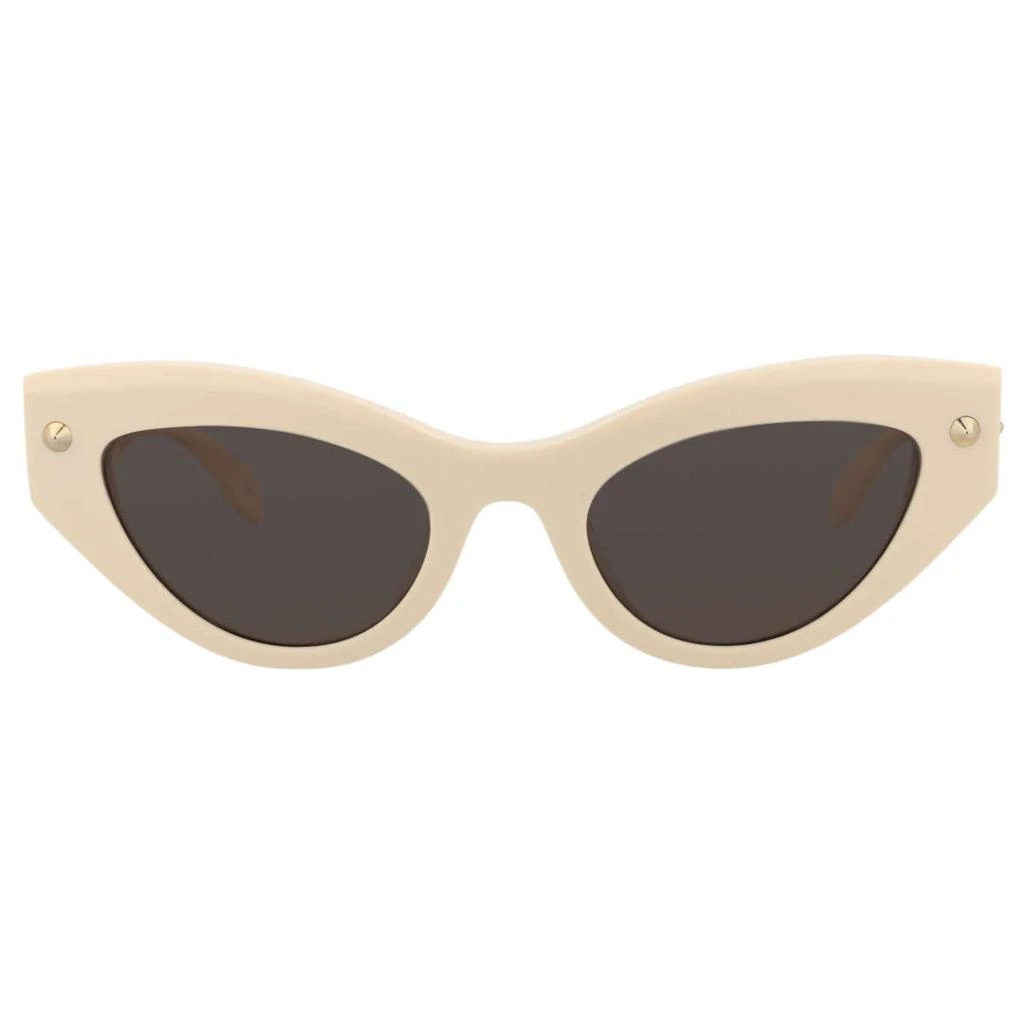 商品Alexander McQueen|Alexander McQueen Women's White Sunglasses,价格¥1174,第2张图片详细描述