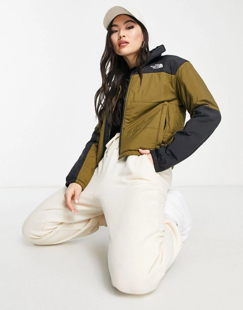 商品The North Face|The North Face Gosei puffer jacket in khaki and black Exclusive at ASOS,价格¥798,第3张图片详细描述