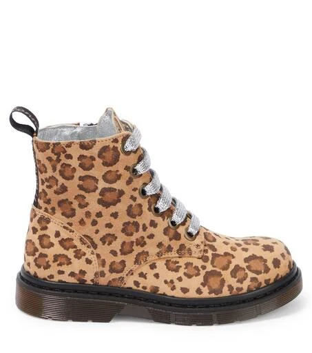 商品MONNALISA|Leopard-print leather boots,价格¥1396,第4张图片详细描述