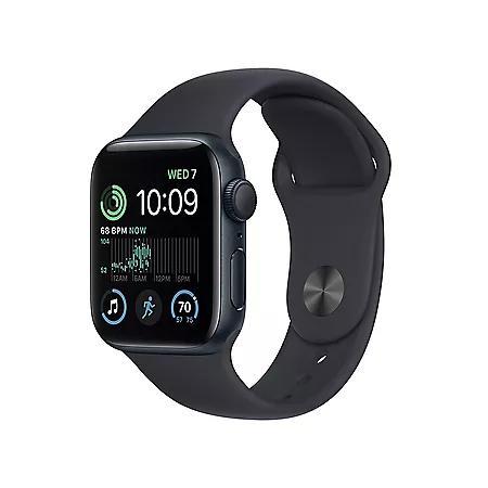商品Apple|Apple Watch SE (2nd Generation) GPS 40mm Aluminum Case with Sport Band (Choose Color and Band Size),价格¥1768,第1张图片