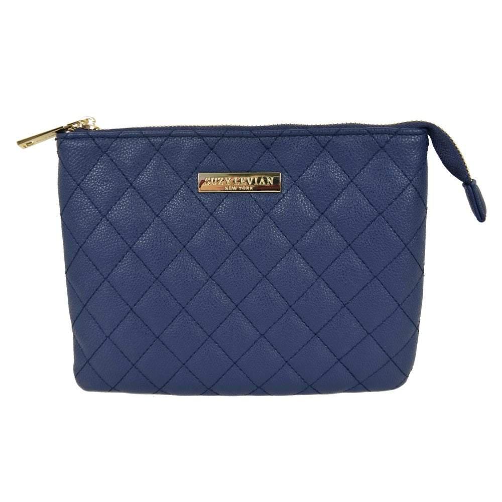 商品Suzy Levian|Suzy Levian Small Faux Leather Quilted Clutch Handbag,价格¥456,第1张图片