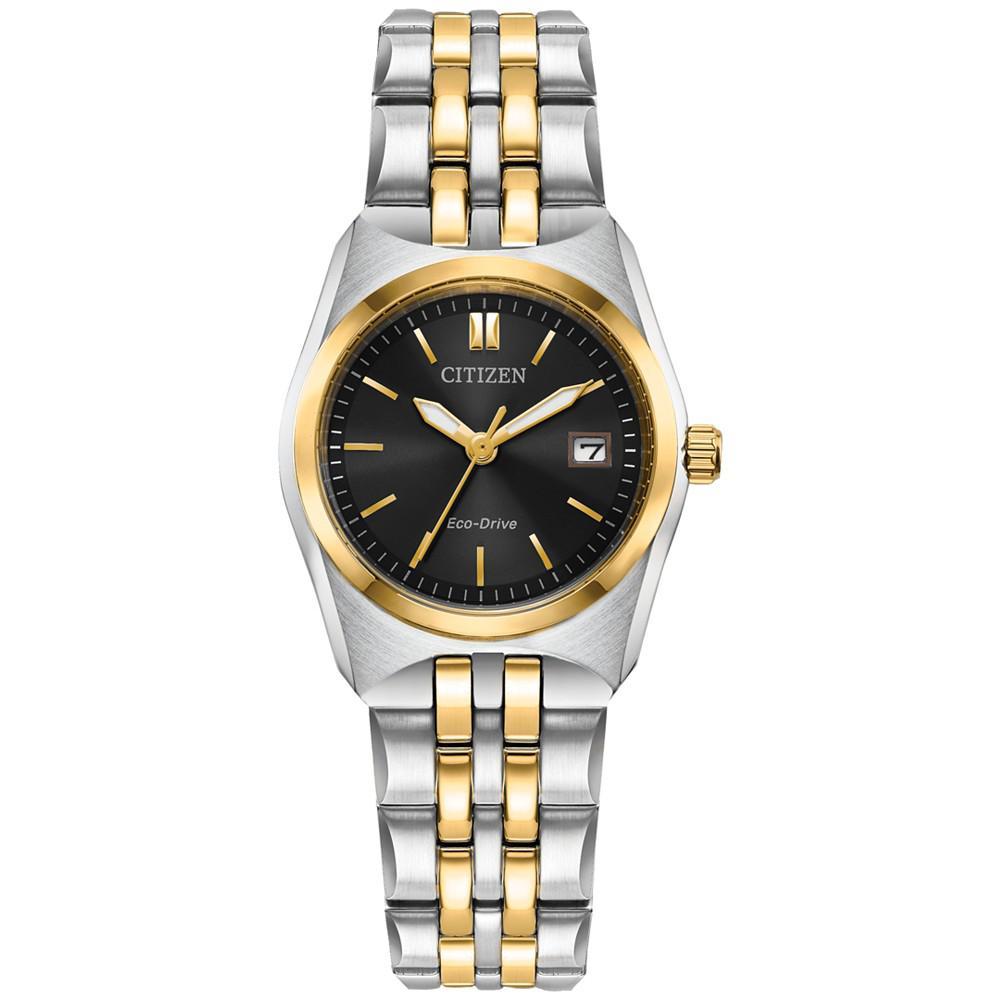 商品Citizen|Eco-Drive Women's Corso Two-Tone Stainless Steel Bracelet Watch 28mm,价格¥1651,第1张图片