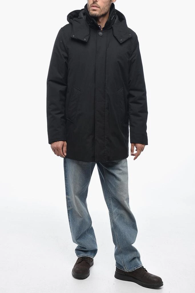 商品Woolrich|Woolrich Solid Color BARROW Padded Jacket with Hidden Closure,价格¥2919,第4张图片详细描述