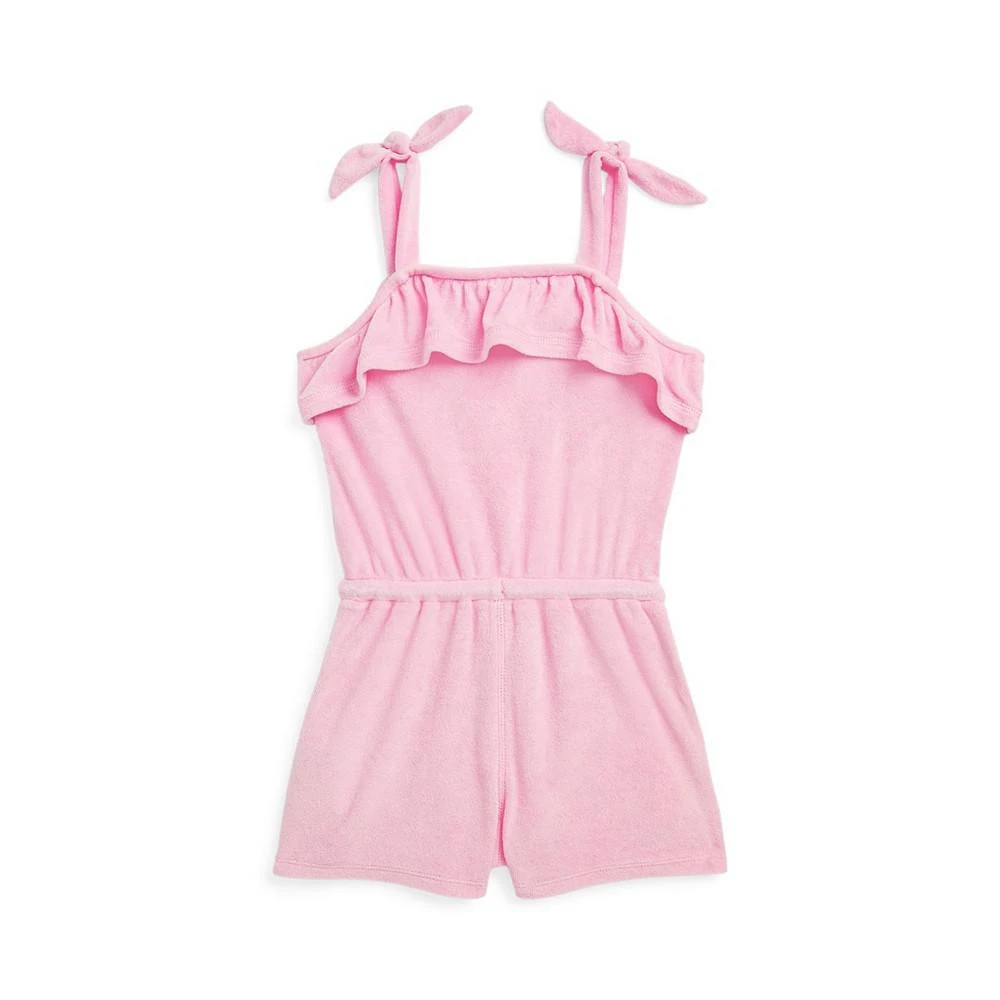 商品Ralph Lauren|Toddler and Little Girls Sleeveless Ruffled Terry Romper,价格¥112,第2张图片详细描述