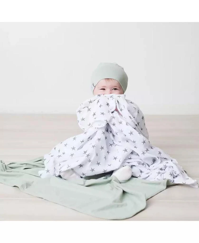 Jersey Cotton Swaddle Blankets with Baby Hat 商品