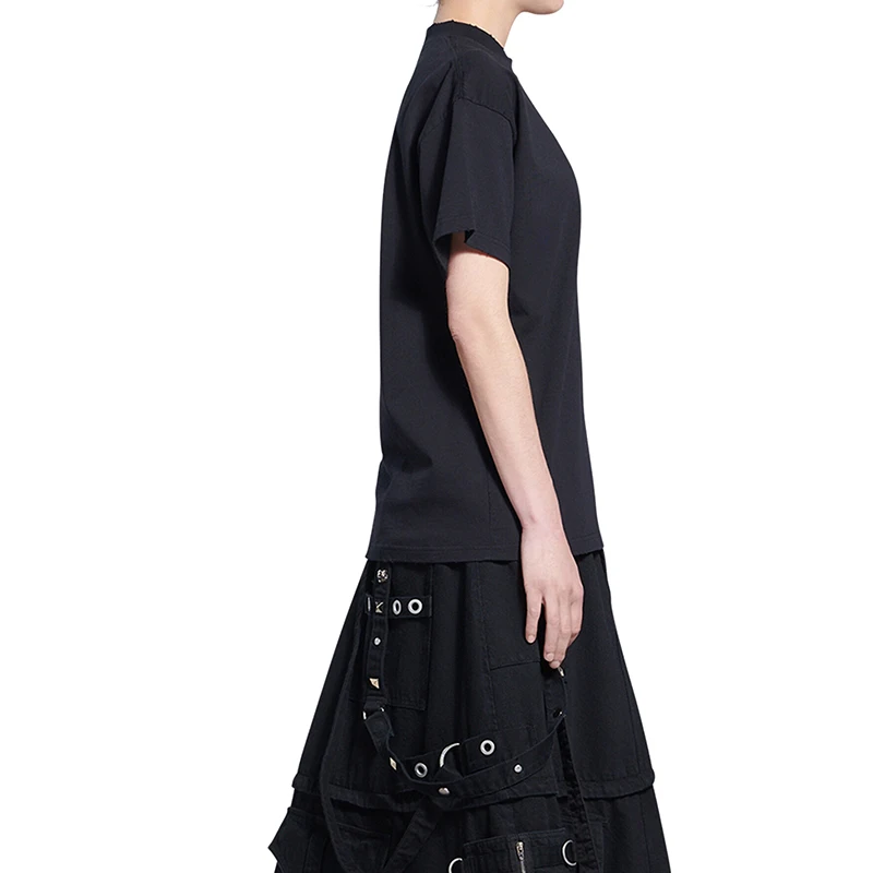 Balenciaga/巴黎世家 22年早春新款 虎年系列 女士黑色纯棉短袖T恤衫 商品
