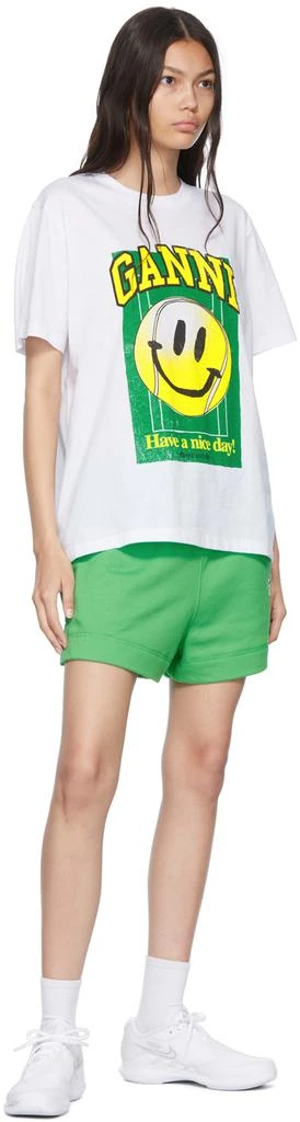 商品Ganni|SSENSE Exclusive Green Shorts,价格¥517,第4张图片详细描述