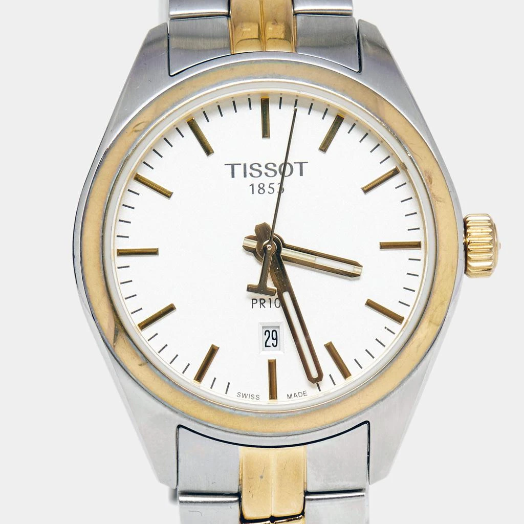 商品[二手商品] Tissot|Tissot Silver Two Tone Stainless Steel PR100 T101210A Women's Wristwatch 33 mm,价格¥1315,第3张图片详细描述