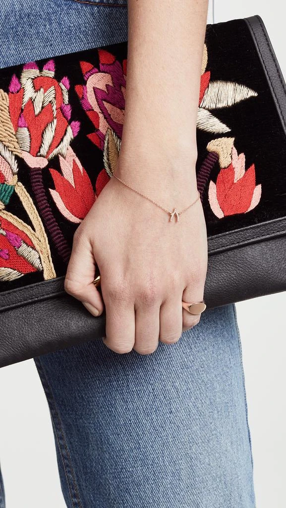 商品Jennifer Meyer|Jennifer Meyer 首饰 18K 金钻石许愿骨手镯,价格¥4825,第3张图片详细描述