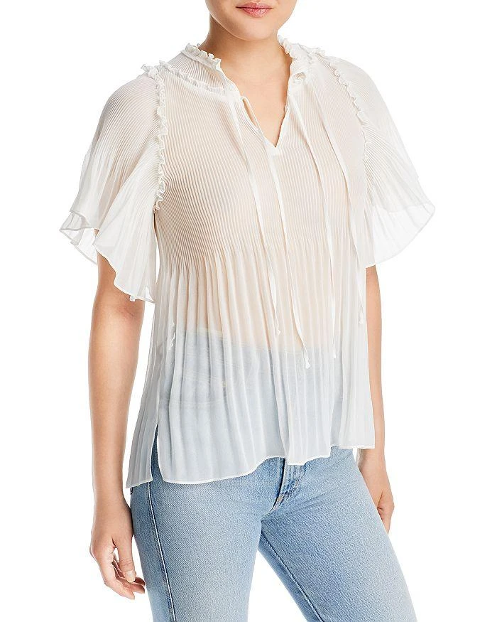 商品Kobi Halperin|Maria Pleated Ruffled Blouse,价格¥897,第1张图片