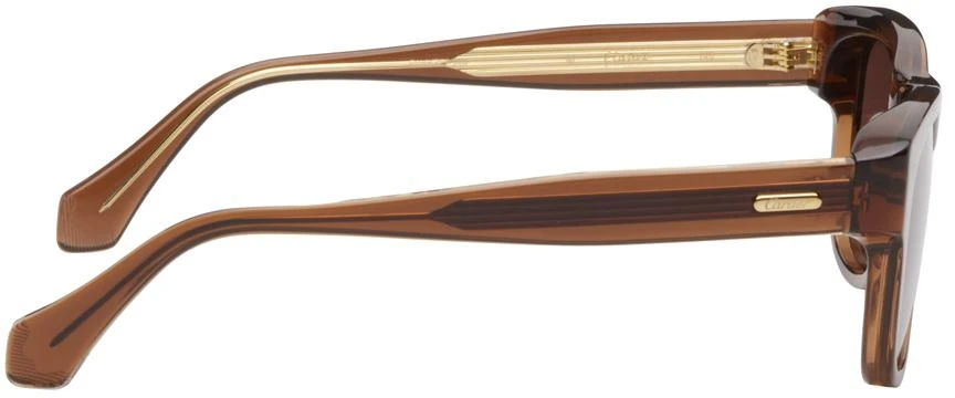 商品Cartier|Brown 'C de Cartier' Rectangular Sunglasses,价格¥3213,第2张图片详细描述
