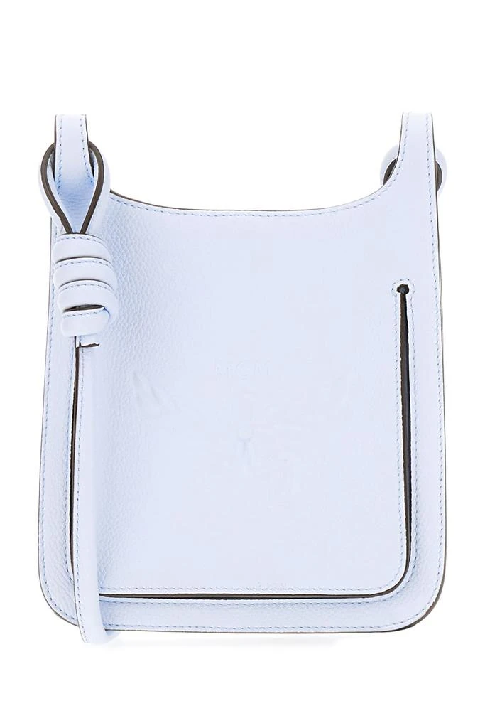 商品MCM|Pastel Light Blue Leather Mini Hummel Crossbody Bag,价格¥5482,第1张图片