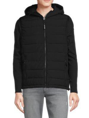 商品Calvin Klein|​Full Zip Hooded Puffer Jacket,价格¥430,第1张图片